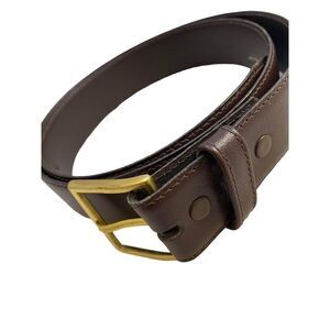 #4734 Brown mens leather dress office belt size 37